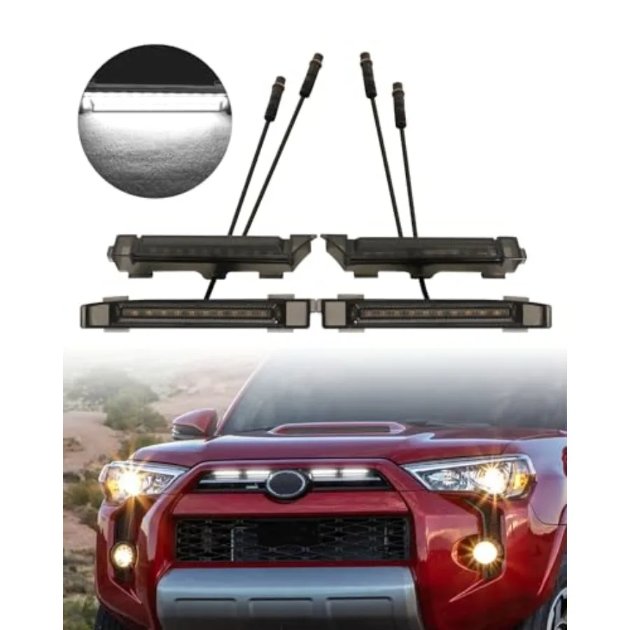 Светодиодные фары для переднего бампера, аксессуары для 4Runner 2024, 2023, 2022, 2021 годов, маркерные световые балки Raptor, подходят для моделей SR5, TRD Sport, TRD Off-Road.
Светодиодные фары для переднего бампера, аксессуары для 4Runner 2024, 2023, 2022, 2021 годов, маркерные световые балки Raptor, подходят для моделей SR5, TRD Sport, TRD Off-Road.