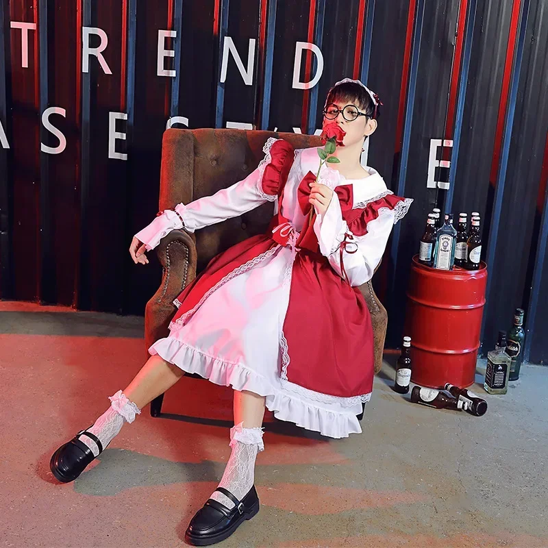 Maid Cosplay Costume Lolita Lace Dress Clothing Black Gothic Carnival Halloween Outfit For Men Women Black White
Maid Cosplay Costume Lolita Lace Dress Clothing Black Gothic Carnival Halloween Outfit For Men Women Black White
