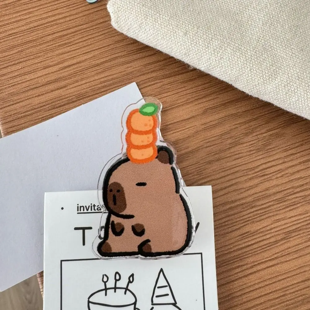 Cute Acrylic Capybara PP Clip Gift Stationery Note Clip Cartoon Test Paper Clip Student
Cute Acrylic Capybara PP Clip Gift Stationery Note Clip Cartoon Test Paper Clip Student