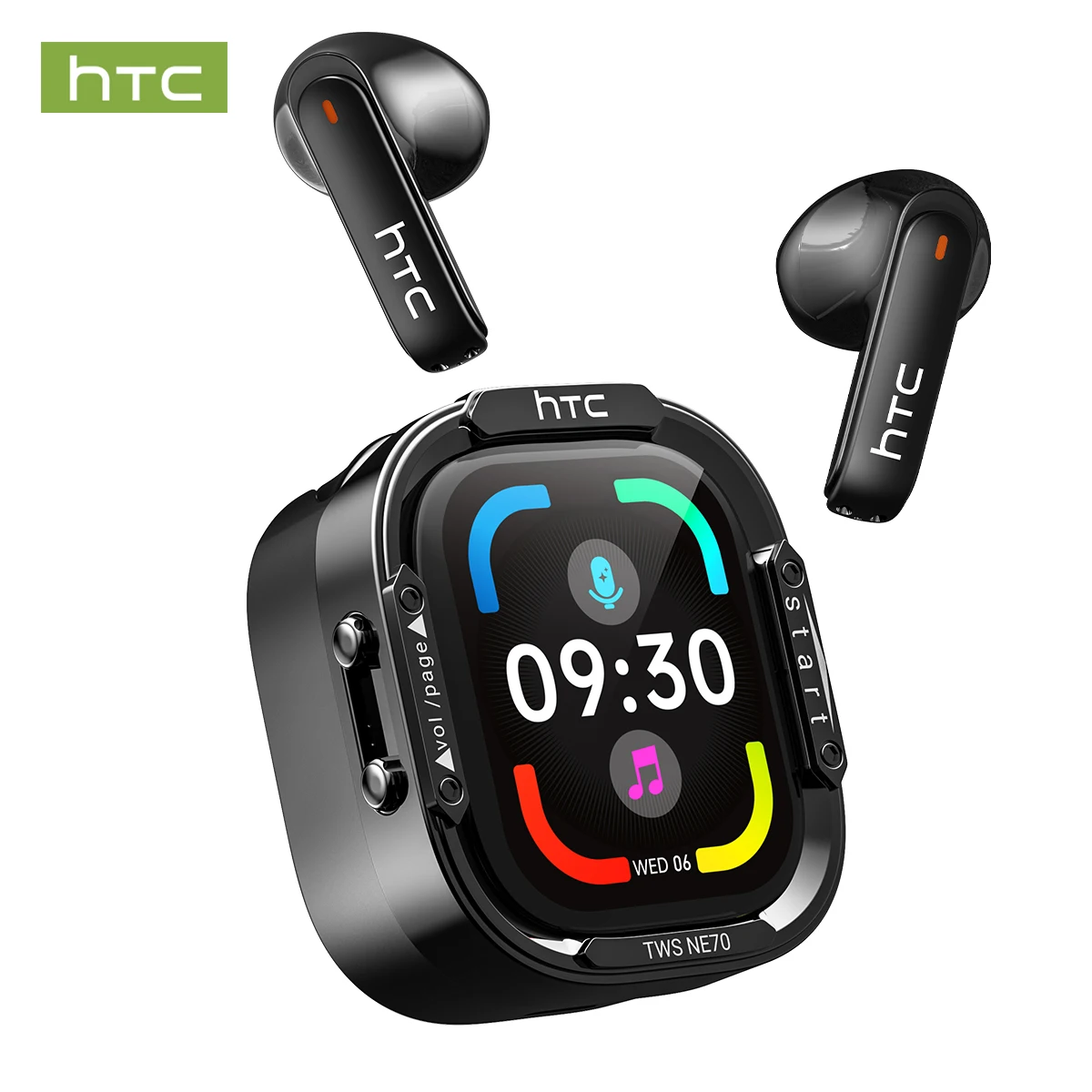 HTC NE70 Wireless Headphones Bluetooth Touch Control Earphones Built-in Dual Microphones Earbuds Full HD Display AI Translator
HTC NE70 Wireless Headphones Bluetooth Touch Control Earphones Built-in Dual Microphones Earbuds Full HD Display AI Translator