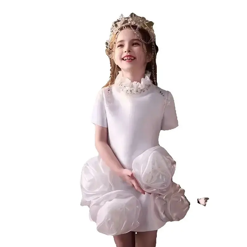 Платье с цветочным узором для девочек с бусинами и овальным вырезом, пышные вечерние платья для девочек на свадьбу, атласное детское рождественское церемониальное платье с короткими рукавами
Платье с цветочным узором для девочек с бусинами и овальным вырезом, пышные вечерние платья для девочек на свадьбу, атласное детское рождественское церемониальное платье с короткими рукавами