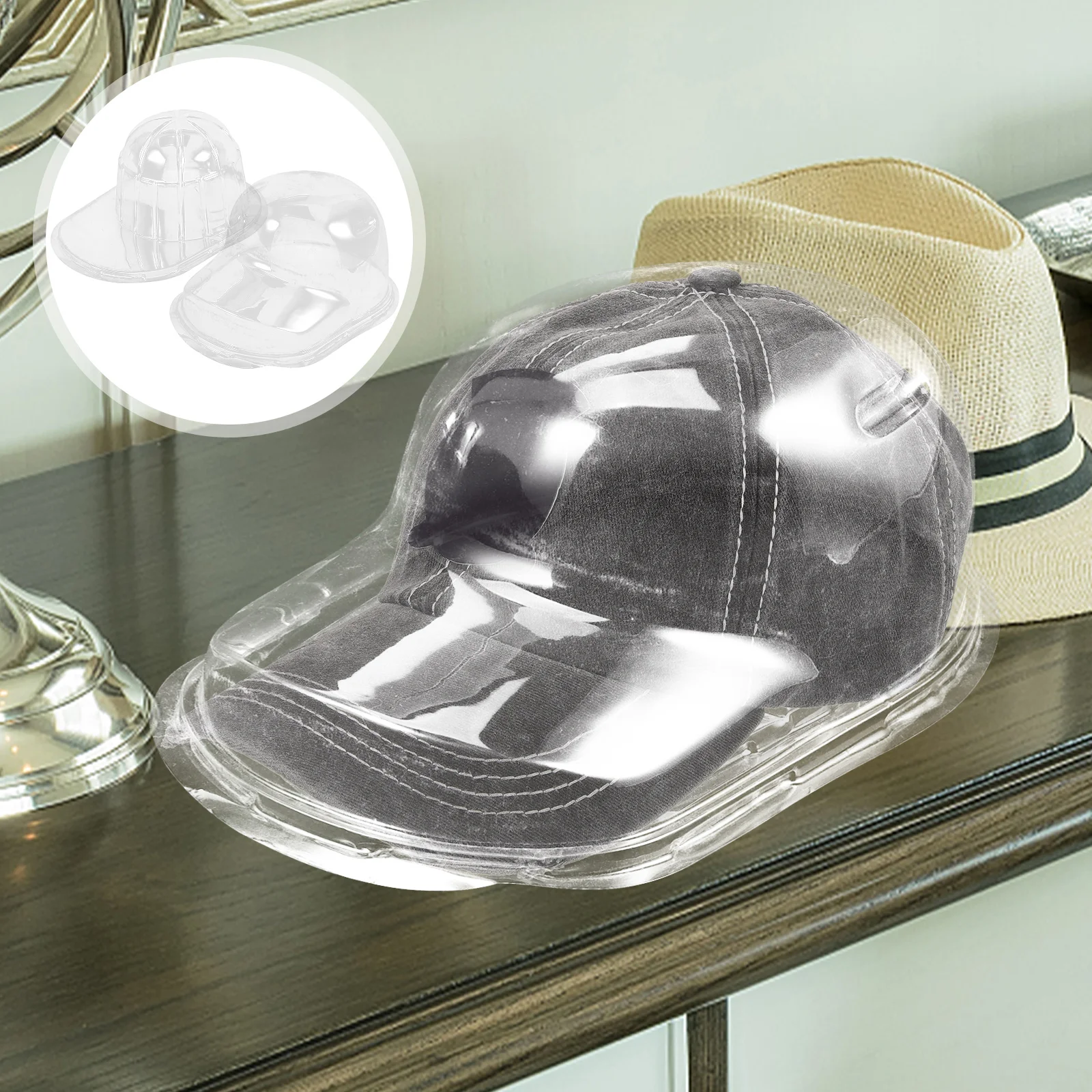 1 set of Transparent Baseball Caps Box Desktop Baseball Cap Display Stand Travel Cap Display Holder Hat Holder
1 set of Transparent Baseball Caps Box Desktop Baseball Cap Display Stand Travel Cap Display Holder Hat Holder