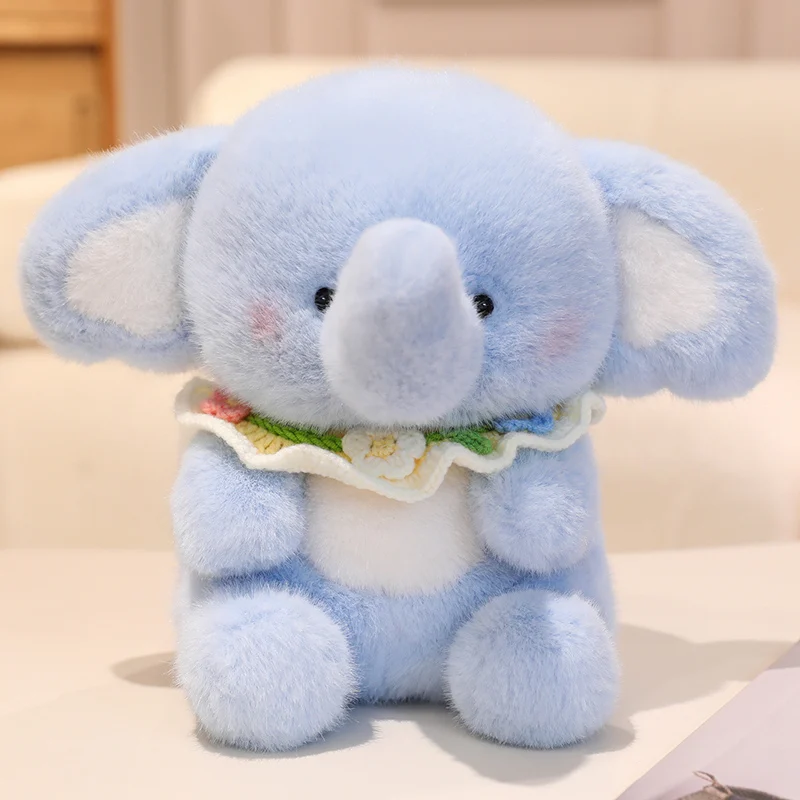 High Quality Super Soft Plush Baby Elephant Cute Sky Blue Elephant with Knitted Scarf Plushies Stuffed Toy Lovely Gift For Girl
High Quality Super Soft Plush Baby Elephant Cute Sky Blue Elephant with Knitted Scarf Plushies Stuffed Toy Lovely Gift For Girl