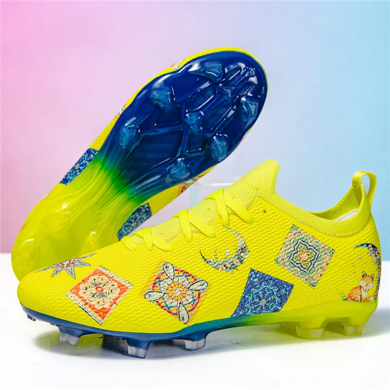 Super Star Fashion Yellow Men's Football Sneakers Unisex Long Spikes Soccer Cleats Men Light Futsal Training Shoes Big Size 46
Super Star Fashion Yellow Men's Football Sneakers Unisex Long Spikes Soccer Cleats Men Light Futsal Training Shoes Big Size 46