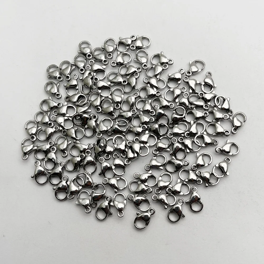 Fashion good stainless steel lobster clasps 10MM Necklace pendant jewelry making charm accessories wholesale good 400pc
Fashion good stainless steel lobster clasps 10MM Necklace pendant jewelry making charm accessories wholesale good 400pc