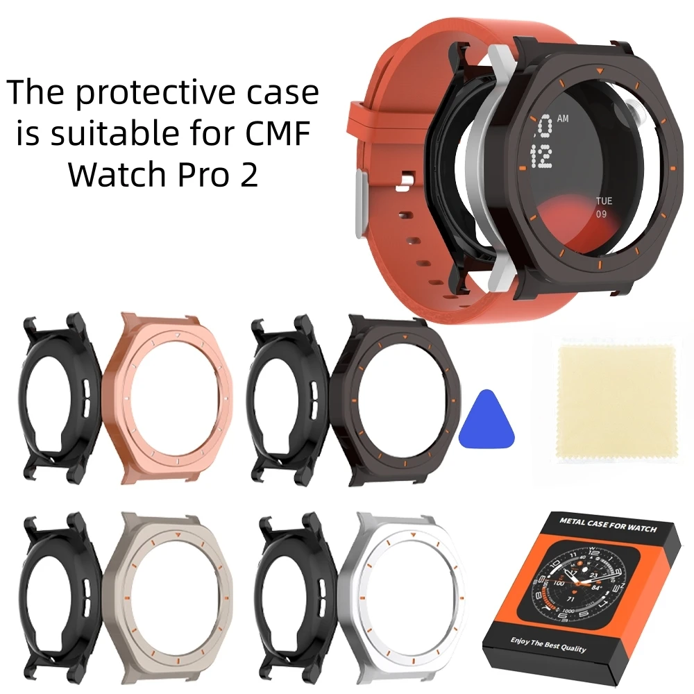 Metal Case For CMF BY NOTHING Watch Pro 2 Smartwatch Minimalist Design With Scratch And Impact 360-Degree All-Around Protection
Metal Case For CMF BY NOTHING Watch Pro 2 Smartwatch Minimalist Design With Scratch And Impact 360-Degree All-Around Protection