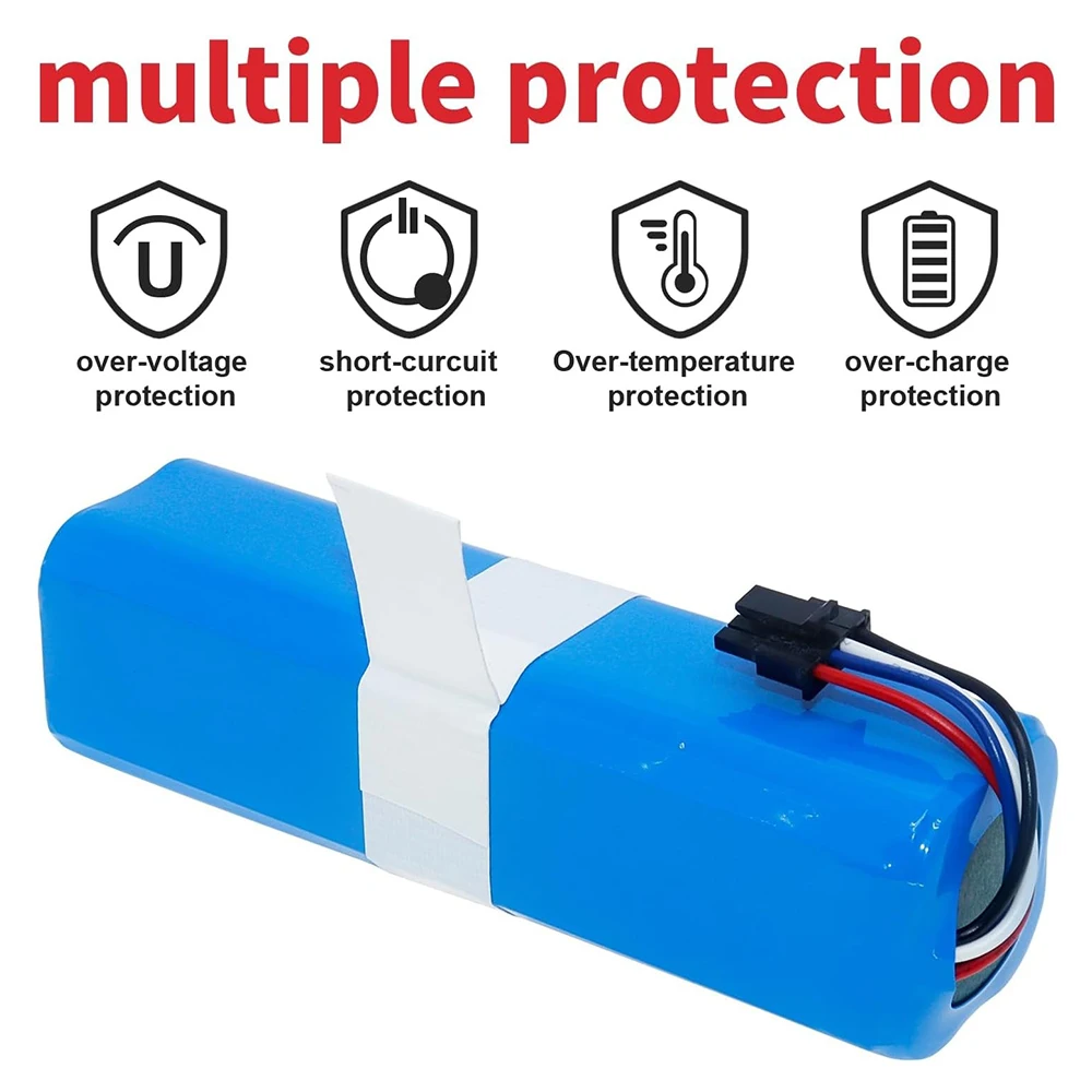 Replacement Vacuum Cleaner Battery 5200mAh 14.4V 14.8V Li-ion for Eufy Robovac L70 Hybrid L10 T2190 T2190G21
Replacement Vacuum Cleaner Battery 5200mAh 14.4V 14.8V Li-ion for Eufy Robovac L70 Hybrid L10 T2190 T2190G21