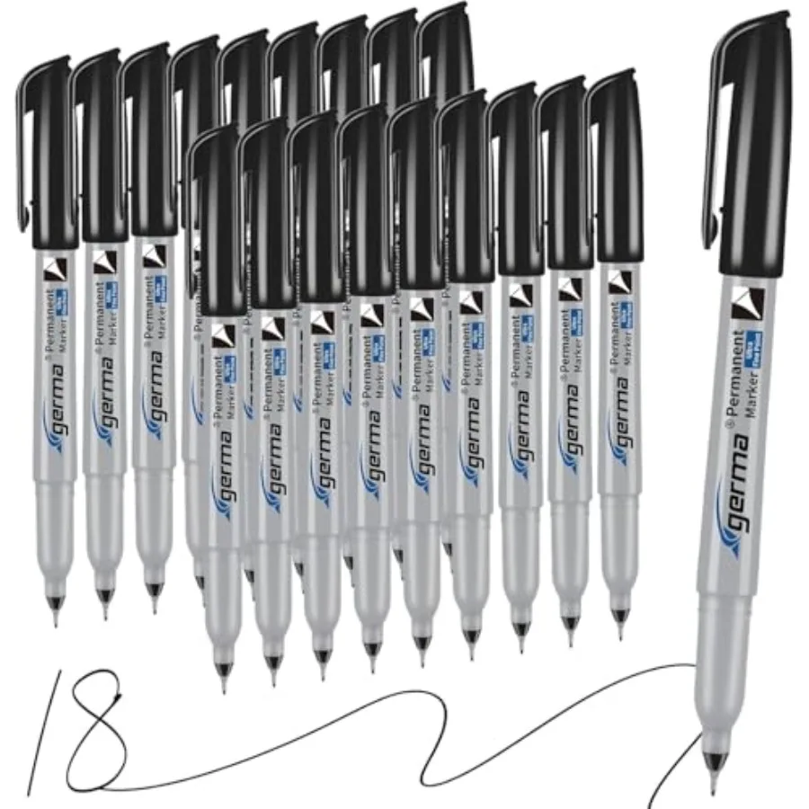 Ultra Fine Point Permanent Markers, 18 Pack Ultra Fine Tip Markers, Waterproof, Quickly Dry, No bleed, Works on Plastic, Wood,
Ultra Fine Point Permanent Markers, 18 Pack Ultra Fine Tip Markers, Waterproof, Quickly Dry, No bleed, Works on Plastic, Wood,
