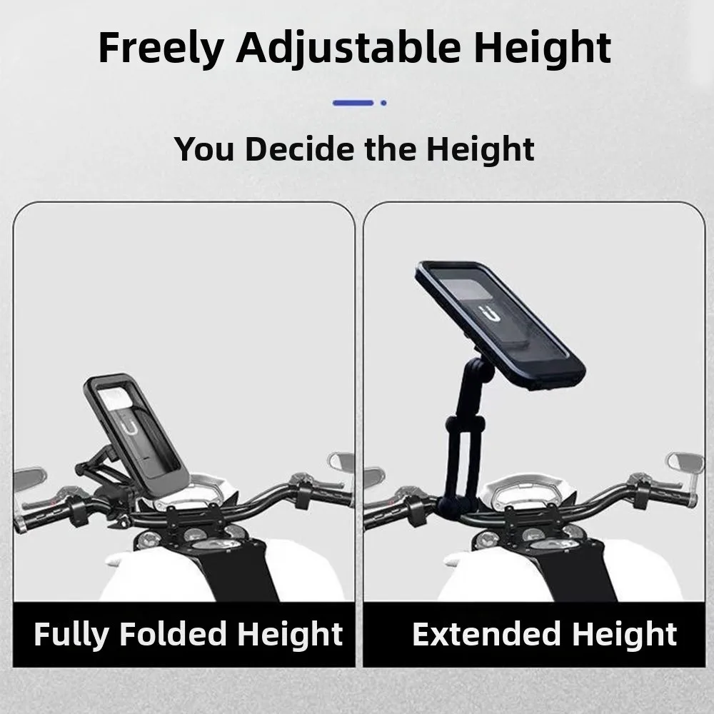 Waterproof Motorcycle Phone Holder Adjustable Magnetic Design Bicycle Phone Holder Navigation Support 360° Swivel
Waterproof Motorcycle Phone Holder Adjustable Magnetic Design Bicycle Phone Holder Navigation Support 360° Swivel