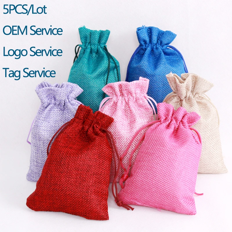 5PCS Vintage Style Handmade Gift Bag Multi Color Natural Burlap Linen Jewelry Travel Organizer Mini Candy Jute Packaging Bag
5PCS Vintage Style Handmade Gift Bag Multi Color Natural Burlap Linen Jewelry Travel Organizer Mini Candy Jute Packaging Bag