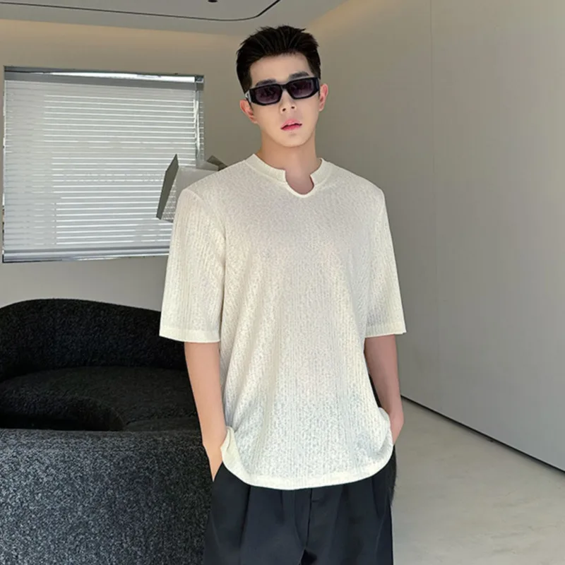 SYUHGFA Men's Breathable T-shirt 2024 Summer New Solid Color Round Neck Trend Short Sleeve Tops Fashion Casual Male Clothing
SYUHGFA Men's Breathable T-shirt 2024 Summer New Solid Color Round Neck Trend Short Sleeve Tops Fashion Casual Male Clothing