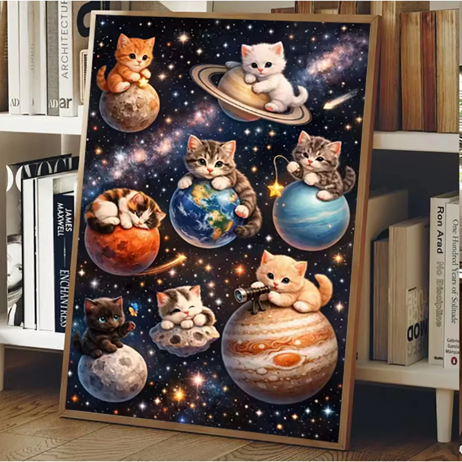 DIY Diamond Painting Art Kit Cat On the globe 5D Full Drill Rhinestone Cross Stitch Mosaic Craft Home Decor Handmade Gift
DIY Diamond Painting Art Kit Cat On the globe 5D Full Drill Rhinestone Cross Stitch Mosaic Craft Home Decor Handmade Gift