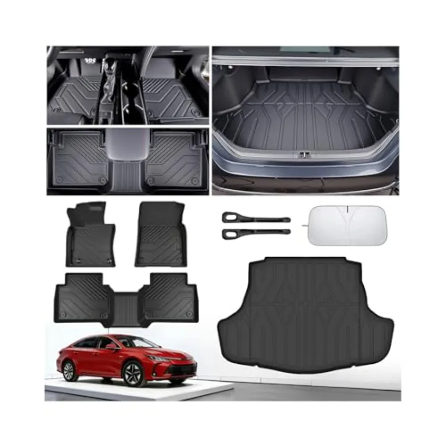 Floor Mats for Toyota Camry 2018-2022 2023 2024 Not for Hybrid or AWD All Weather Protection Custom Fit Floor Mats Trunk Cargo
Floor Mats for Toyota Camry 2018-2022 2023 2024 Not for Hybrid or AWD All Weather Protection Custom Fit Floor Mats Trunk Cargo