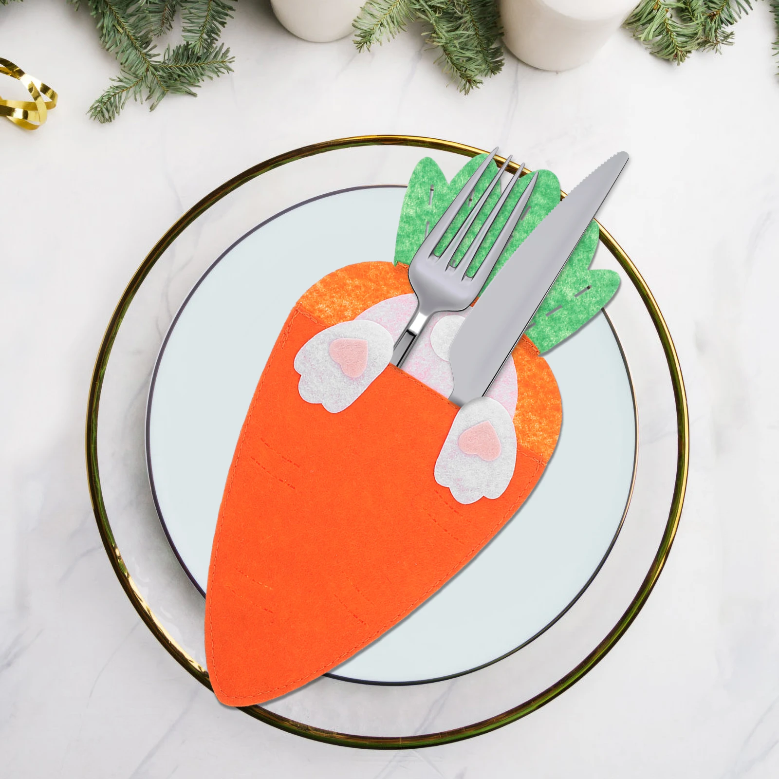 4pcs Carrot Shaped Tableware Pouch Easter Bunny Cutlery Holder Fabric Storage Bag For Knives Forks Utensils Party
4pcs Carrot Shaped Tableware Pouch Easter Bunny Cutlery Holder Fabric Storage Bag For Knives Forks Utensils Party