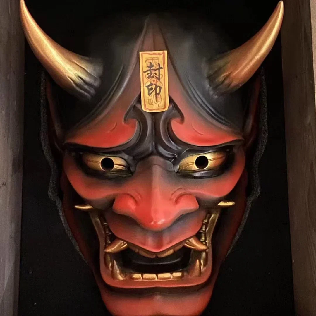 Horror Hannya Mask Halloween High Quality Disguise Role Playing Carnival Party Prajna Demon Mask Resin Accessories Makeup Props
Horror Hannya Mask Halloween High Quality Disguise Role Playing Carnival Party Prajna Demon Mask Resin Accessories Makeup Props