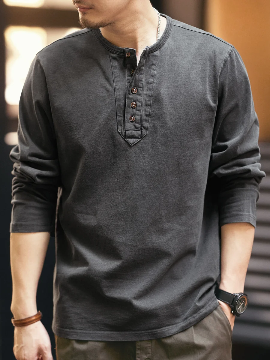 Мужская футболка в стиле ретро, американский дизайн, свободный крой, весна-осень, новая, из чистого хлопка, с воротником-стойкой, базовая модель
Мужская футболка в стиле ретро, американский дизайн, свободный крой, весна-осень, новая, из чистого хлопка, с воротником-стойкой, базовая модель