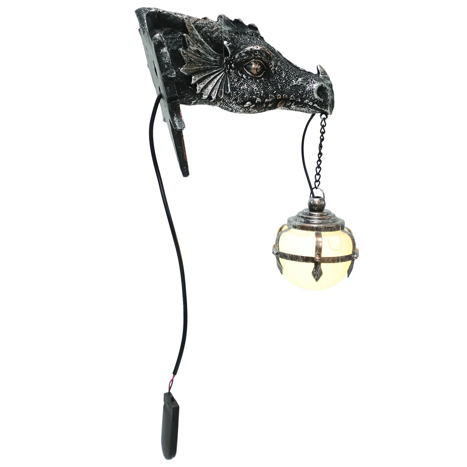 Настенный светильник «Дракон»: Светильник-подвеска в виде головы дракона из смолы, прочный, водонепроницаемый, для внутреннего и наружного использования, для сада, декоративный настенный светильник
Настенный светильник «Дракон»: Светильник-подвеска в виде головы дракона из смолы, прочный, водонепроницаемый, для внутреннего и наружного использования, для сада, декоративный настенный светильник