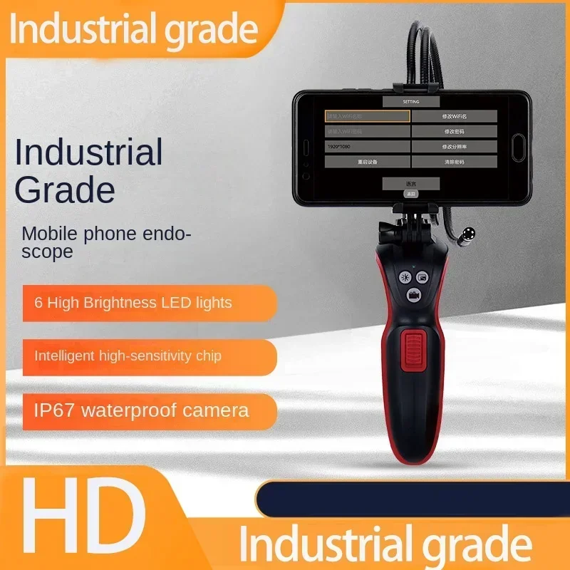 GT6810 mobile phone endoscope wireless WIFI endoscope HD camera industrial pipeline waterproof detection engine auto repair
GT6810 mobile phone endoscope wireless WIFI endoscope HD camera industrial pipeline waterproof detection engine auto repair