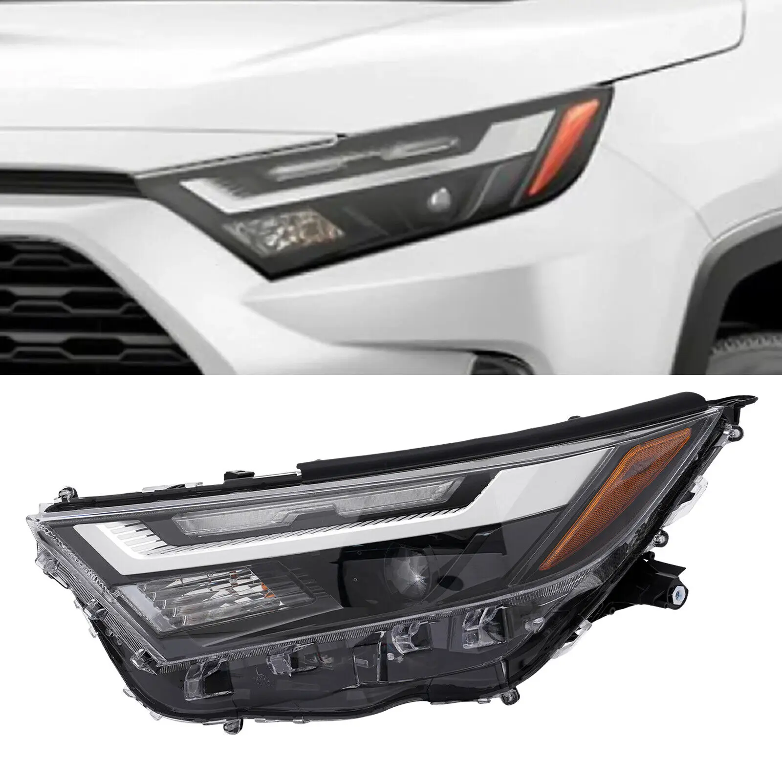 LED Headlights Headlamp Assembly Black Clear Lens for 2022-2023 RAV4 RAV-4 XLE Right+Left Side 811500R360 8115042D90
LED Headlights Headlamp Assembly Black Clear Lens for 2022-2023 RAV4 RAV-4 XLE Right+Left Side 811500R360 8115042D90
