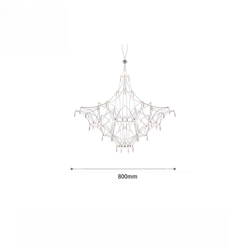 Simple Modern Living Room Chandelier French Stainless Steel LED Gypsy Firefly Lighting
Simple Modern Living Room Chandelier French Stainless Steel LED Gypsy Firefly Lighting