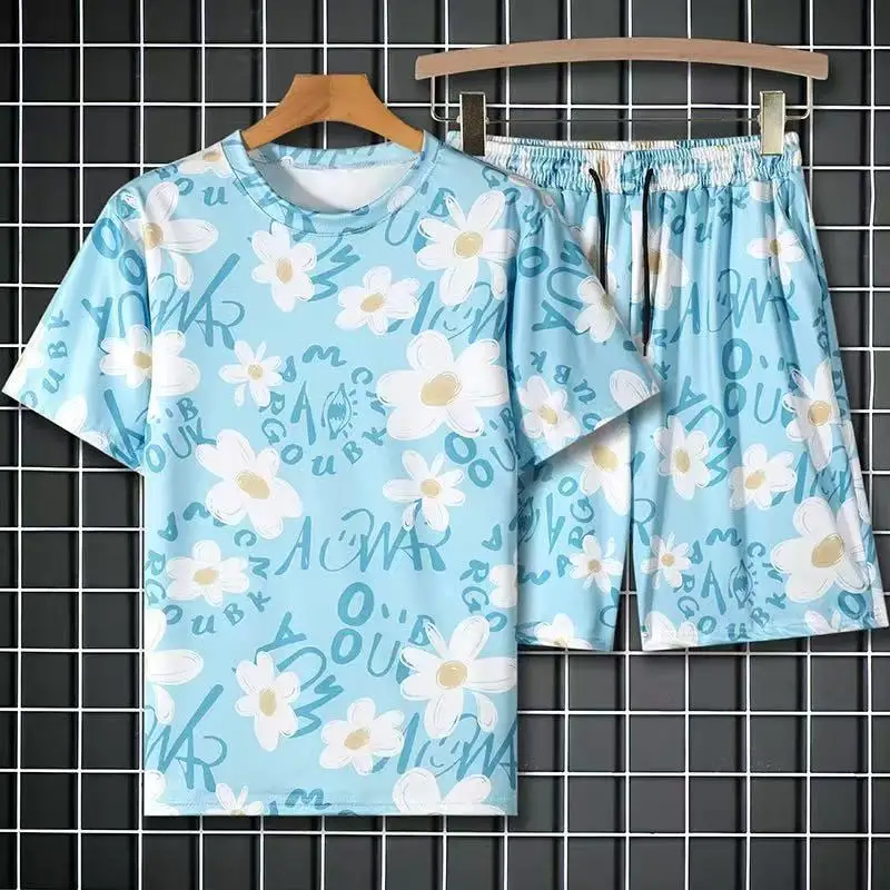 Hawaiian Plant Floral 3D Print Tracksuit Men's Street Beach Suit Short Sleeve T-Shirt Shorts Sets Sportswear Men Suits Clothing
Hawaiian Plant Floral 3D Print Tracksuit Men's Street Beach Suit Short Sleeve T-Shirt Shorts Sets Sportswear Men Suits Clothing