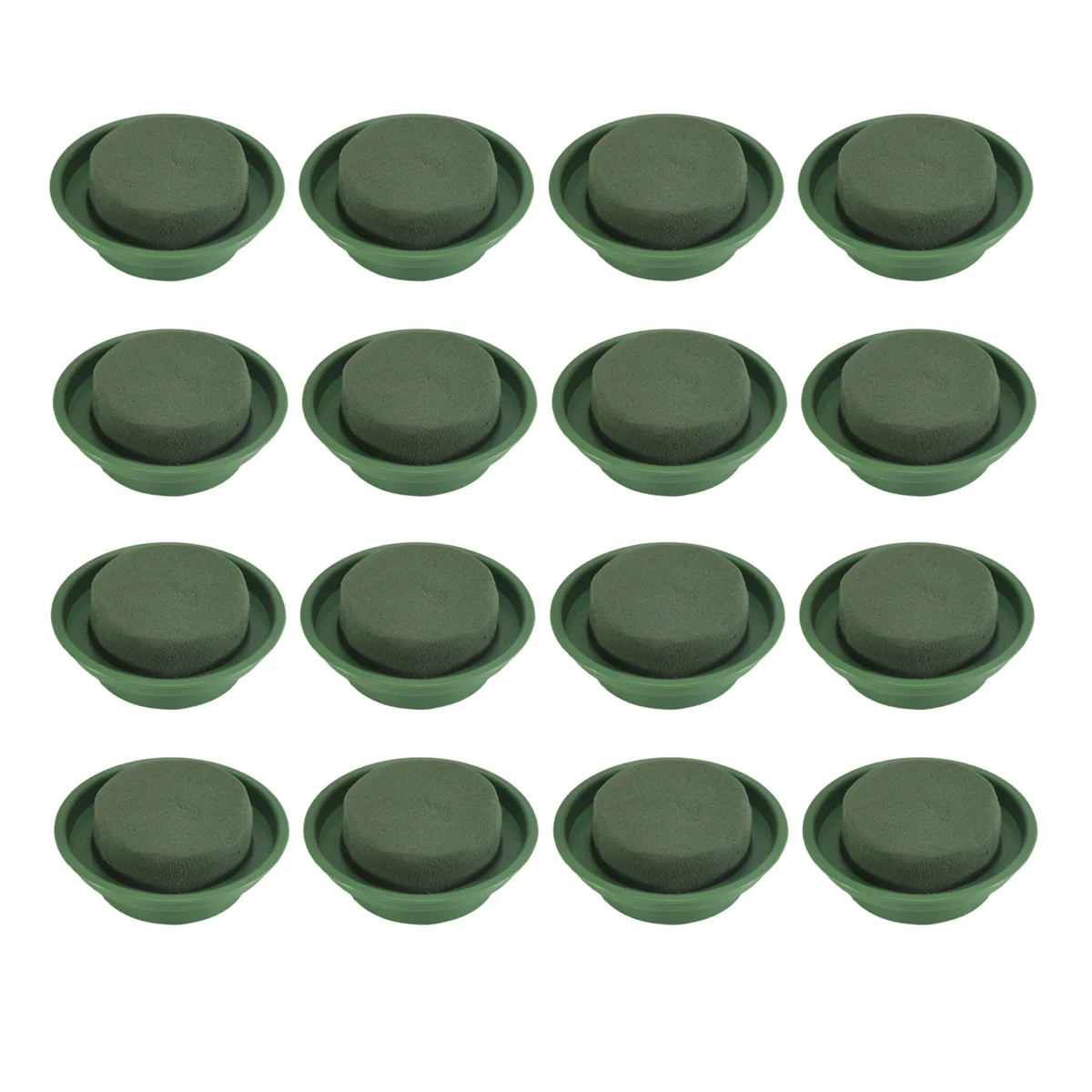 A32P_16Packs Floral Foam Rounds in Bowls DIY Flower Arrangement Kit Green Round Wet Flower Foam Blocks for Artificial Flower
A32P_16Packs Floral Foam Rounds in Bowls DIY Flower Arrangement Kit Green Round Wet Flower Foam Blocks for Artificial Flower