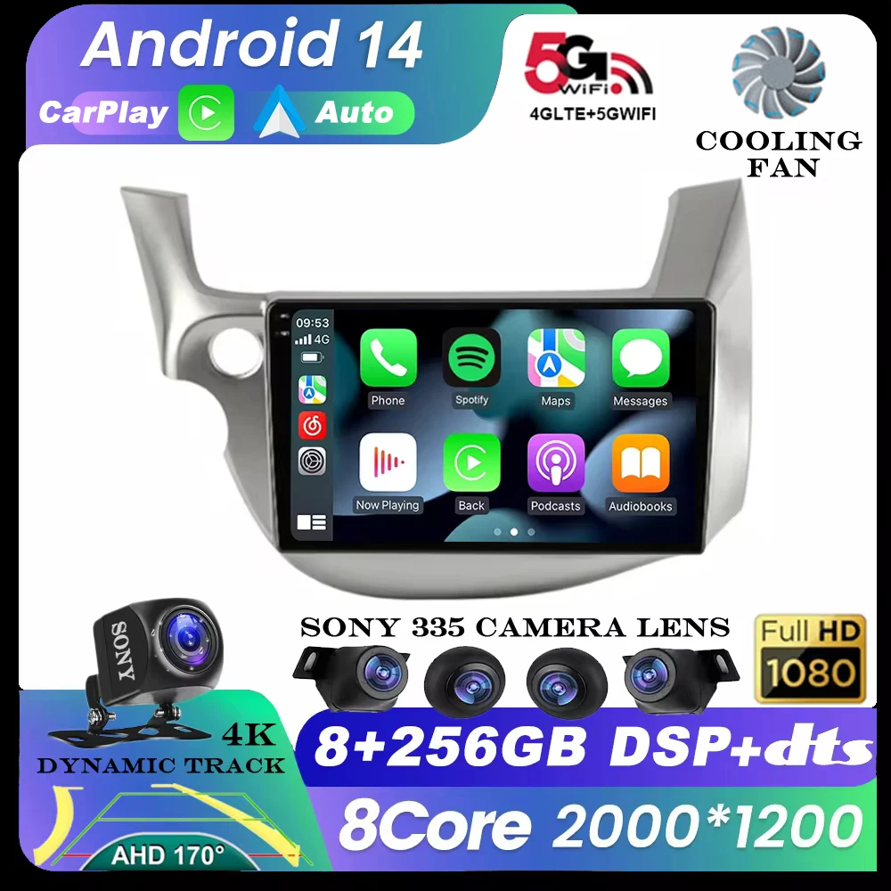 Android 14 2 din Car Radio For HONDA FIT JAZZ 2007-2013 Multimedia Video Player Mirror Connection Split Screen Head unit GPS DSP
Android 14 2 din Car Radio For HONDA FIT JAZZ 2007-2013 Multimedia Video Player Mirror Connection Split Screen Head unit GPS DSP