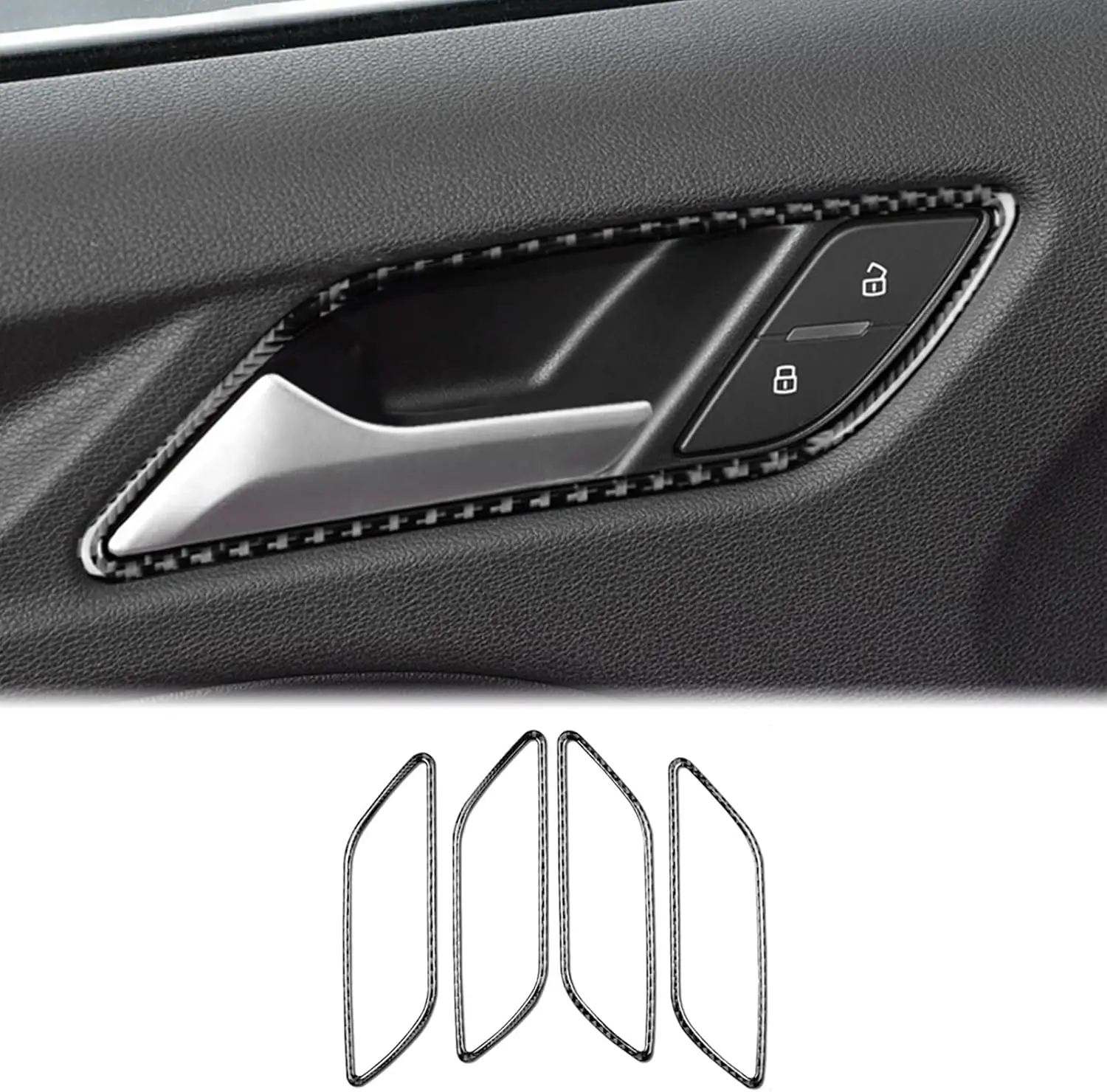 Накладка на внутреннюю ручку двери из карбона для Audi A3 8V 2014-2019, защитная наклейка, аксессуары для интерьера автомобиля
Накладка на внутреннюю ручку двери из карбона для Audi A3 8V 2014-2019, защитная наклейка, аксессуары для интерьера автомобиля