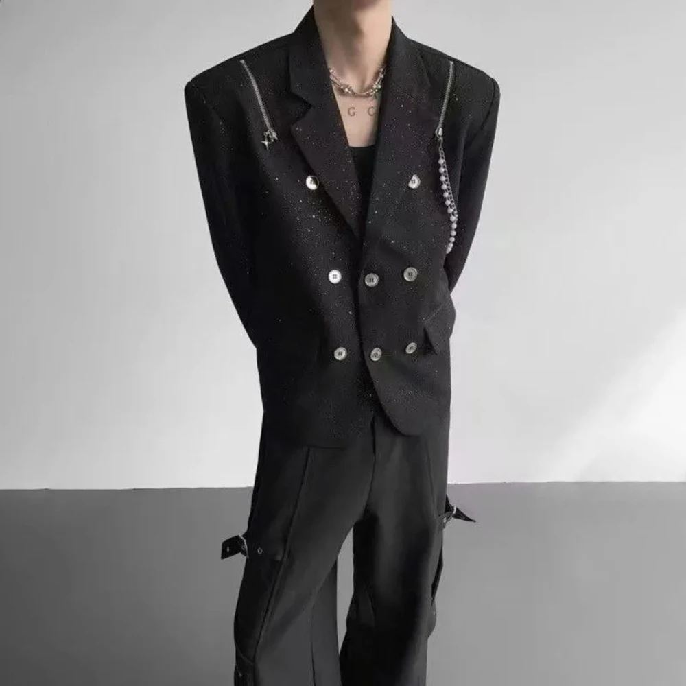 Summer New Men's Starry Sky Long-Sleeved Suit Jacket American Retro Light Luxury Fashion Trend High Street Loose Niche Men's Top
Summer New Men's Starry Sky Long-Sleeved Suit Jacket American Retro Light Luxury Fashion Trend High Street Loose Niche Men's Top