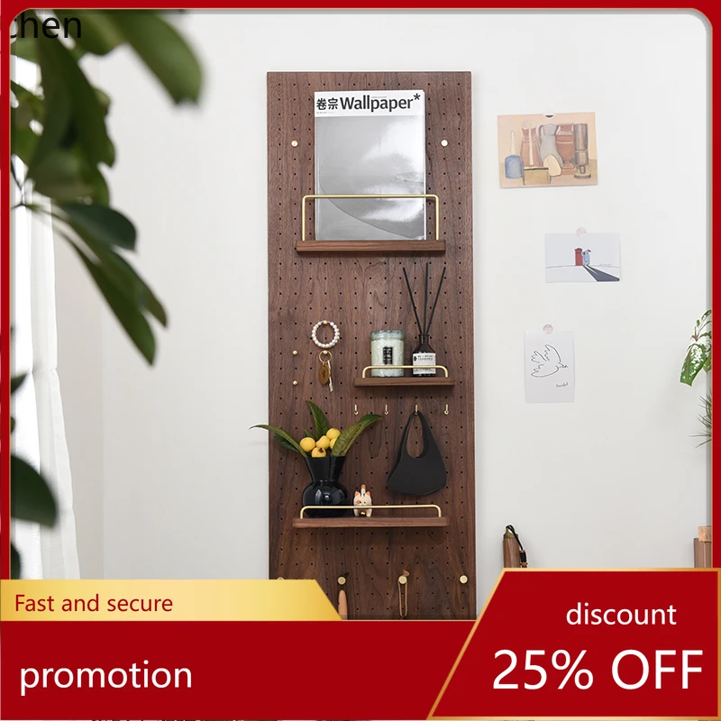 CZ Black Walnut Wood Pegboard Storage Display Hanging Board Hook Accessories Solid Wood
CZ Black Walnut Wood Pegboard Storage Display Hanging Board Hook Accessories Solid Wood
