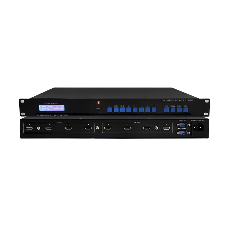 HDMI Matrix Switcher 16 in 16 out HD Digital Video Matrix Monitoring Seamless Controller
HDMI Matrix Switcher 16 in 16 out HD Digital Video Matrix Monitoring Seamless Controller