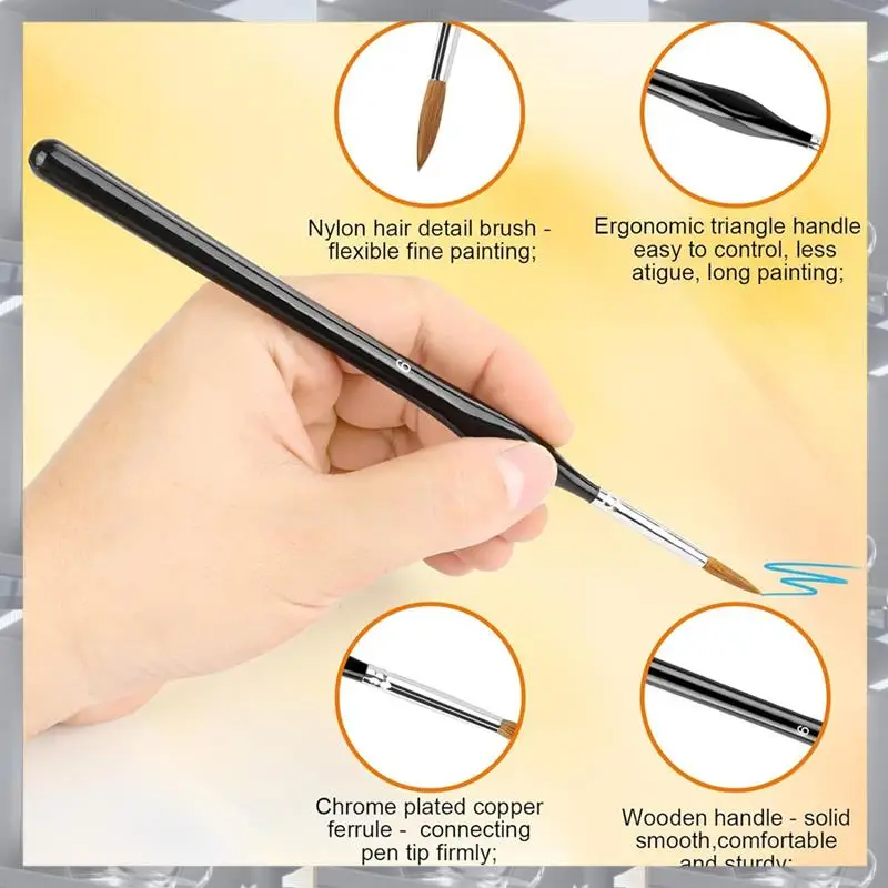 Hot Selling-Small Detail Brushes Fine Brush Set Lining Brush For Model Crafts Watercolor Acrylic Oil,Small Detail Brushes Fine B
Hot Selling-Small Detail Brushes Fine Brush Set Lining Brush For Model Crafts Watercolor Acrylic Oil,Small Detail Brushes Fine B