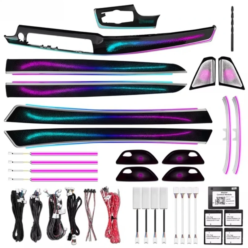 For BMW 5 Series F10 F11 F18 2011-2017 Ambient Light Upgrade Dynamic 256 Colors LED Car Interior Ambient Light Trim Kit
For BMW 5 Series F10 F11 F18 2011-2017 Ambient Light Upgrade Dynamic 256 Colors LED Car Interior Ambient Light Trim Kit