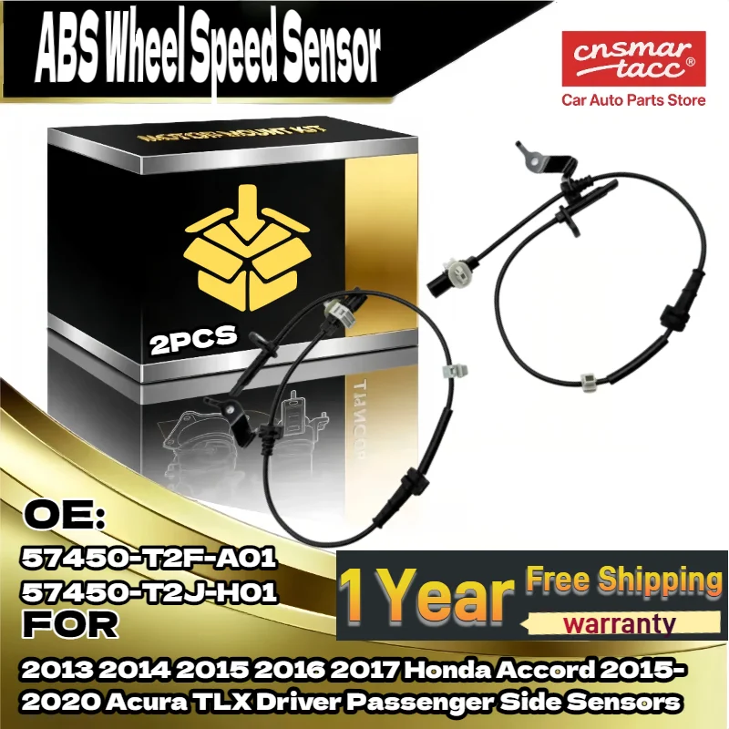 For Pair of Front Left Right ABS Wheel Speed Sensors for Honda Accord for Acura TLX 57450-T2F-A01
For Pair of Front Left Right ABS Wheel Speed Sensors for Honda Accord for Acura TLX 57450-T2F-A01