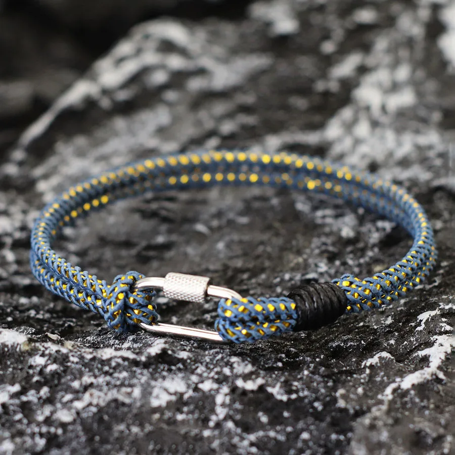 Grade A 3mm Thin String Bracelet For Men Women Stainless Steel Mountaineering Buckle Casual Accessories Handmade Wrap Braslet
Grade A 3mm Thin String Bracelet For Men Women Stainless Steel Mountaineering Buckle Casual Accessories Handmade Wrap Braslet