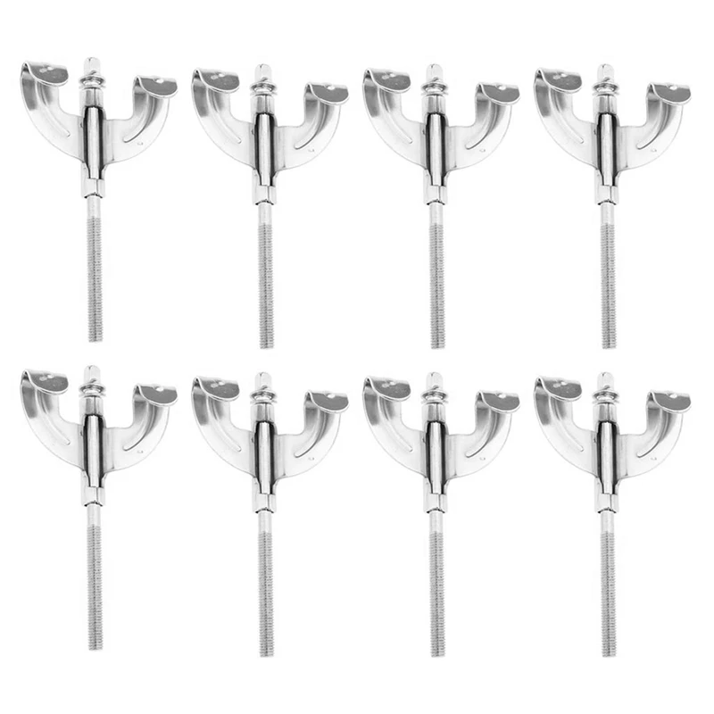 CACI 8 Pieces Bass Drum Claw Hook With Screws And Tension Rods For Bass Drum Repair Parts Accessories
CACI 8 Pieces Bass Drum Claw Hook With Screws And Tension Rods For Bass Drum Repair Parts Accessories
