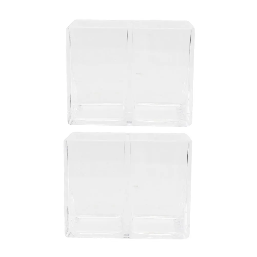2Pcs Acrylic Makeup Brush Holder Durable Transparent Pen Organizer Creative Desktop Storage Container Stationery Box
2Pcs Acrylic Makeup Brush Holder Durable Transparent Pen Organizer Creative Desktop Storage Container Stationery Box