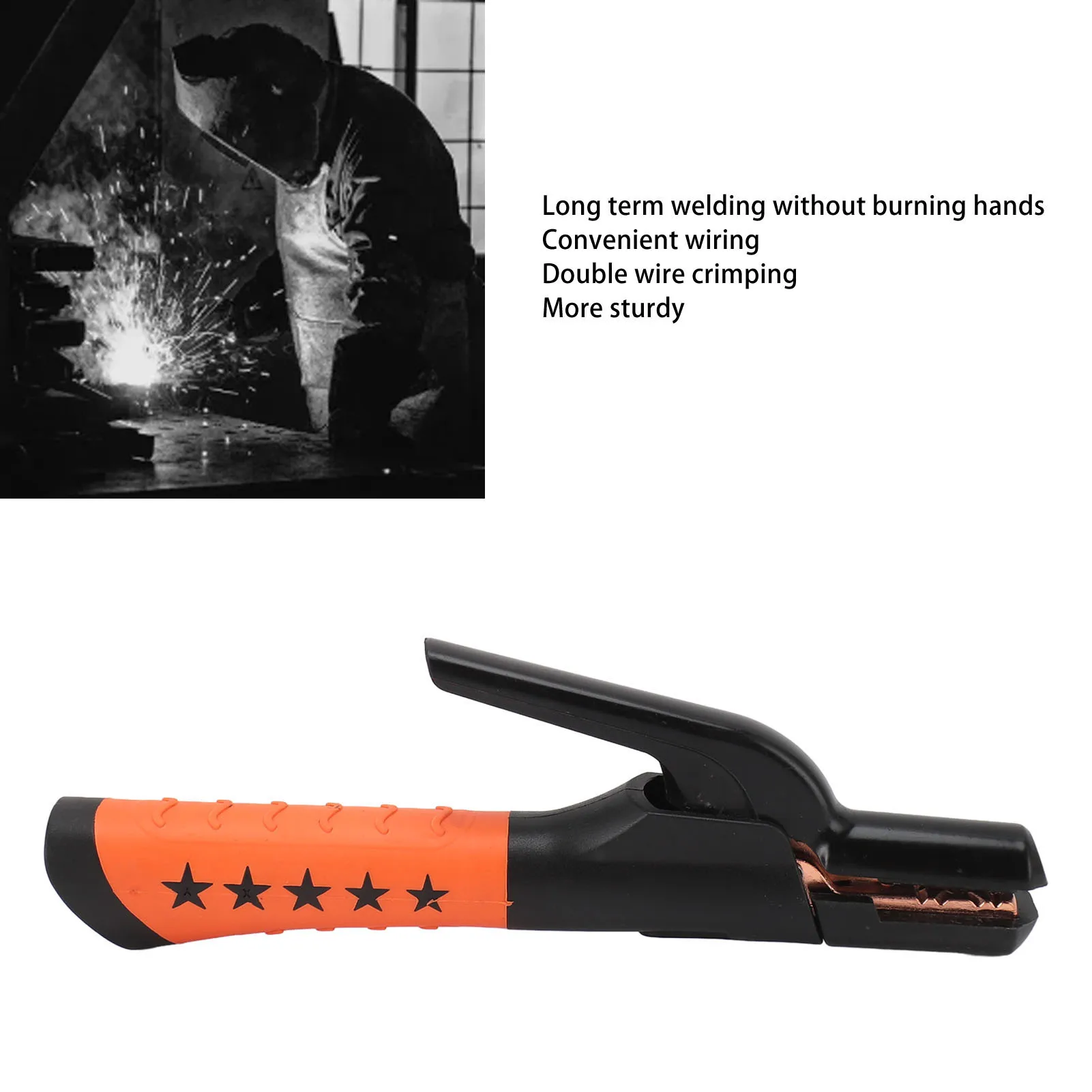Jaw Electrode Clamp 800A Welding Electrode Holder Jaw Heavy Duty Stick Welding Rod Clamp for 10 to 20in Cable
Jaw Electrode Clamp 800A Welding Electrode Holder Jaw Heavy Duty Stick Welding Rod Clamp for 10 to 20in Cable