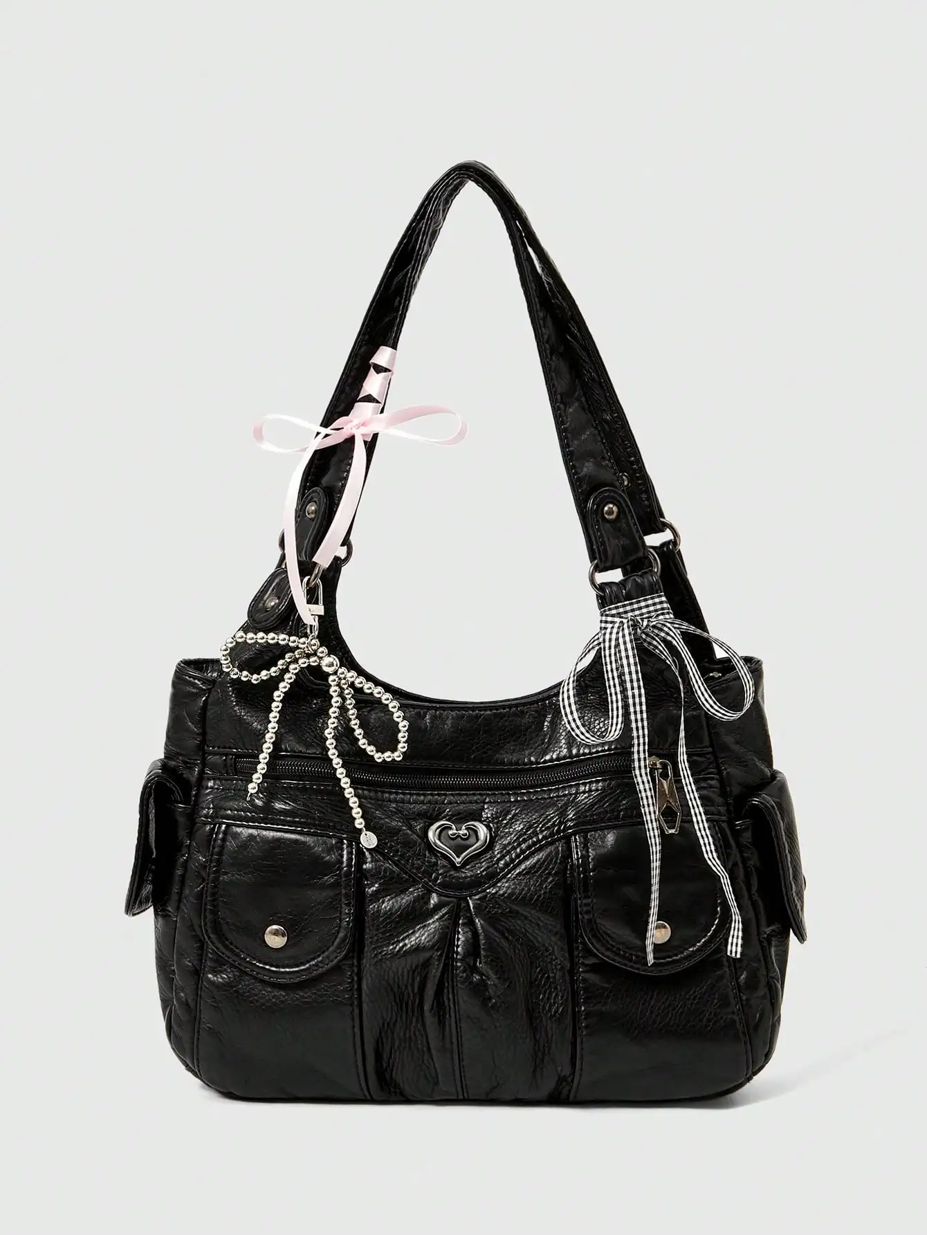 Grunge Punk Casual Lady Commuter Shoulder Tote Bag, Large Capacity, New Arrival Tote Bags For Woman
Grunge Punk Casual Lady Commuter Shoulder Tote Bag, Large Capacity, New Arrival Tote Bags For Woman