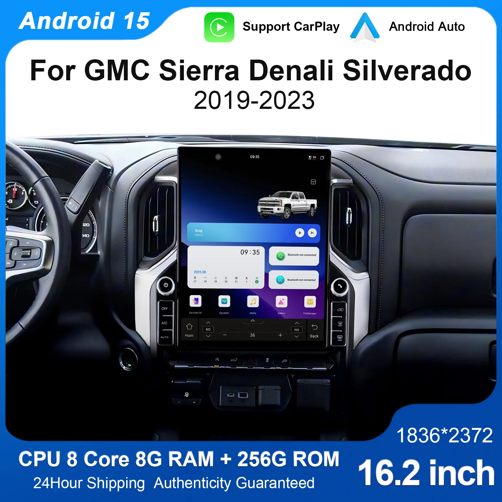 16.2"Android Car Radio For Infiniti QX60 2014-2019 Multimedia Player Supports Wireless CarPlay/Auto GPS Navigation/Plug-and-play
16.2"Android Car Radio For Infiniti QX60 2014-2019 Multimedia Player Supports Wireless CarPlay/Auto GPS Navigation/Plug-and-play