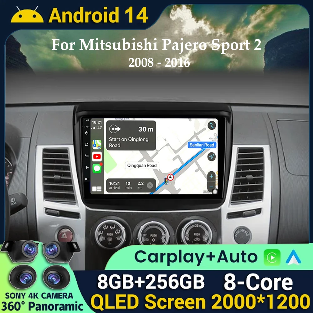Автомагнитола для Mitsubishi Pajero Sport 2 2008 - 2016 L200 Triton 2006 - 2014 Android 14 мультимедийный видеоплеер GPS CarPlay
Автомагнитола для Mitsubishi Pajero Sport 2 2008 - 2016 L200 Triton 2006 - 2014 Android 14 мультимедийный видеоплеер GPS CarPlay