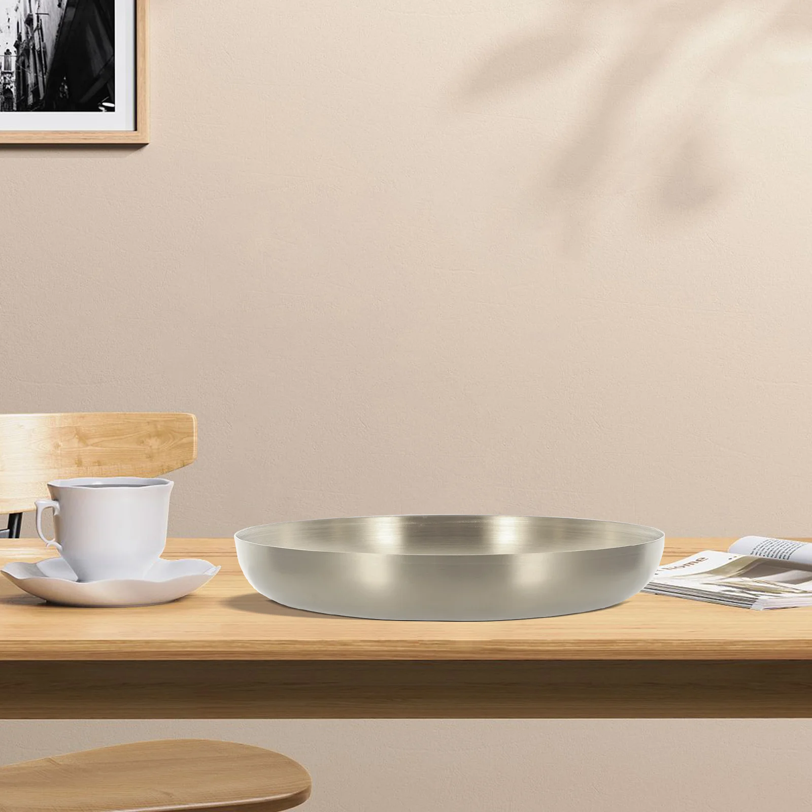Stainless Steel Steak Plate Leakproof Snack Tray Camping Dinner Dish Baby Food Serving Premium Material Smooth
Stainless Steel Steak Plate Leakproof Snack Tray Camping Dinner Dish Baby Food Serving Premium Material Smooth