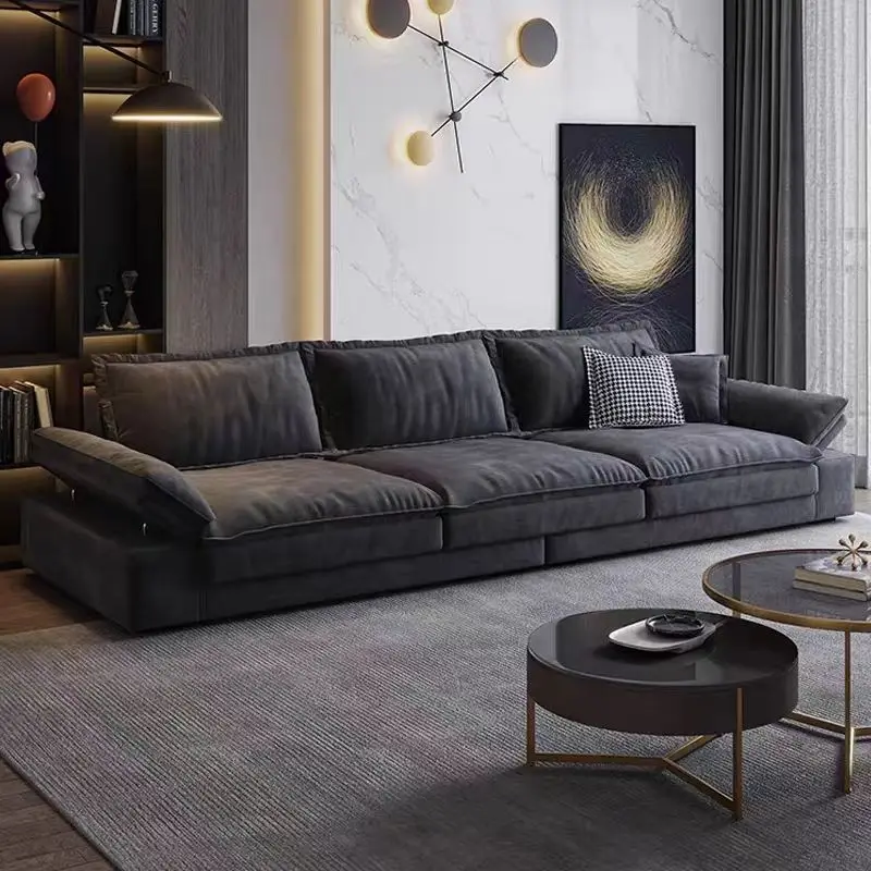 Italian light luxury suede multi-layer sofa living room extra-wide large seat deep sofa down latex fabric lazy sofa
Italian light luxury suede multi-layer sofa living room extra-wide large seat deep sofa down latex fabric lazy sofa
