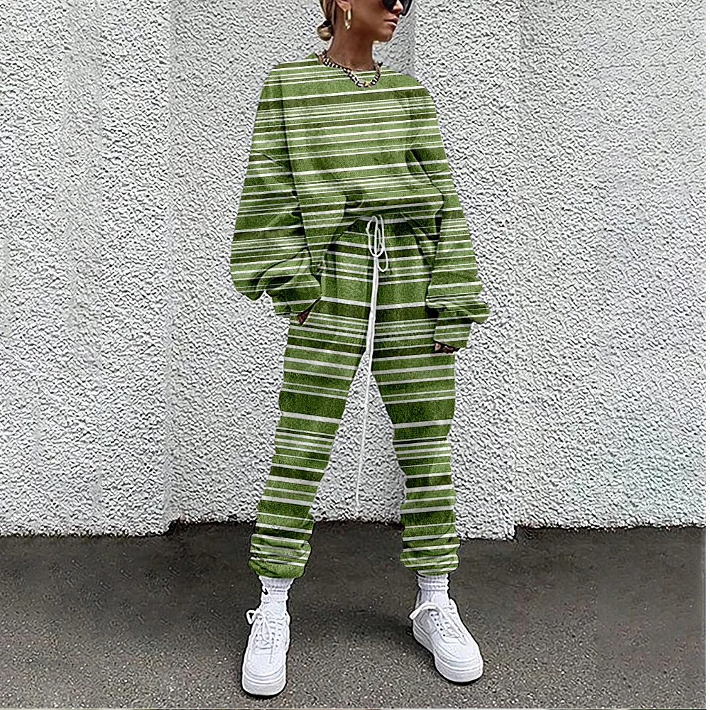 Women Tracksuit Stripe Print 2 Piece Outfit Sweatshirt+Straight Sweatpants Matching Set Fitness Sporty Streetwear
Women Tracksuit Stripe Print 2 Piece Outfit Sweatshirt+Straight Sweatpants Matching Set Fitness Sporty Streetwear