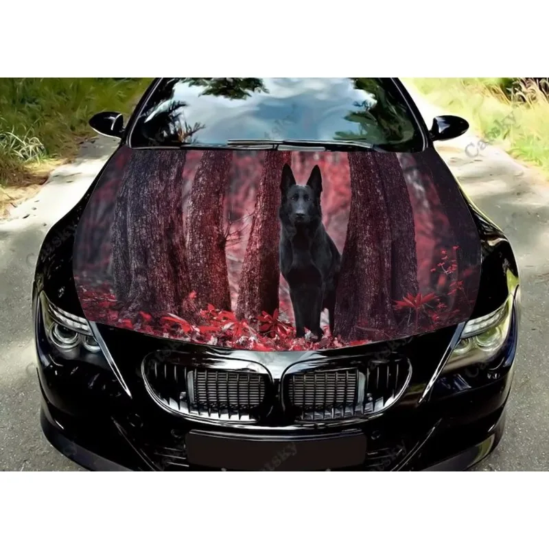 black german shepherd Car Hood Car Sticker PVC Decal Graphic Wrap Car Engine Wrap For Truck SUV Universal Custom DIY
black german shepherd Car Hood Car Sticker PVC Decal Graphic Wrap Car Engine Wrap For Truck SUV Universal Custom DIY