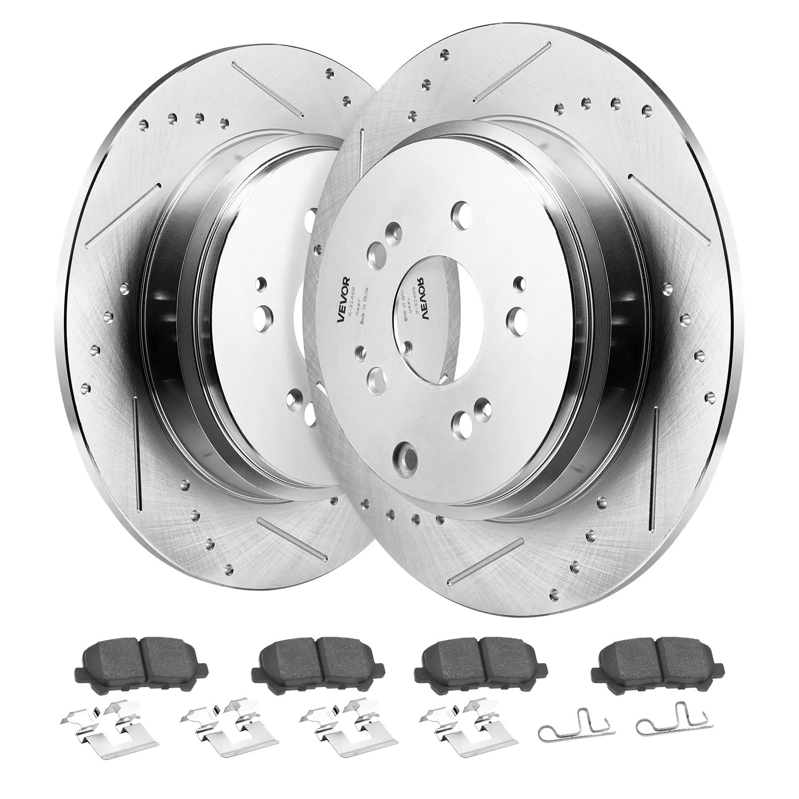 Front And Rear Brake Kit Compatible With 2007-2013 Acura MDX, 2010-2013 Acura ZDX, 2009-2014 Honda Pilot, Drilled And Slotted
Front And Rear Brake Kit Compatible With 2007-2013 Acura MDX, 2010-2013 Acura ZDX, 2009-2014 Honda Pilot, Drilled And Slotted
