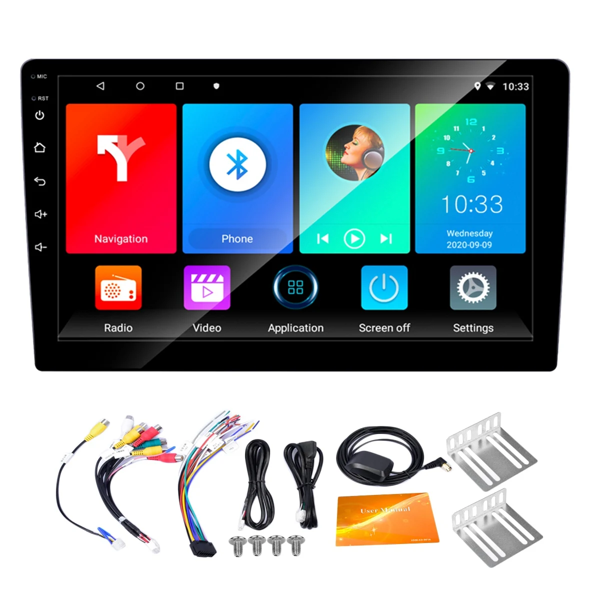 2 Din Car Radio Android 10.1 9 Inch Press Screen Car MP5 Player Radio GPS Navigation Wifi Bluetooth for Car A
2 Din Car Radio Android 10.1 9 Inch Press Screen Car MP5 Player Radio GPS Navigation Wifi Bluetooth for Car A