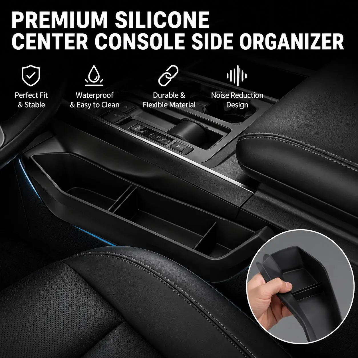 Secure Durable Center Console Side Storage Boxes Interior Organizer for FORD F-150 RAPTOR 2021-2026 Convenient Storage
Secure Durable Center Console Side Storage Boxes Interior Organizer for FORD F-150 RAPTOR 2021-2026 Convenient Storage