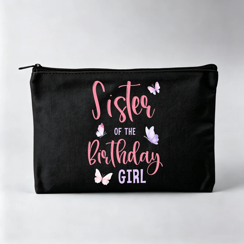 Butterfly and Typography Print Makeup Bag, Casual Cosmetic Pouch for Daily Use
Butterfly and Typography Print Makeup Bag, Casual Cosmetic Pouch for Daily Use