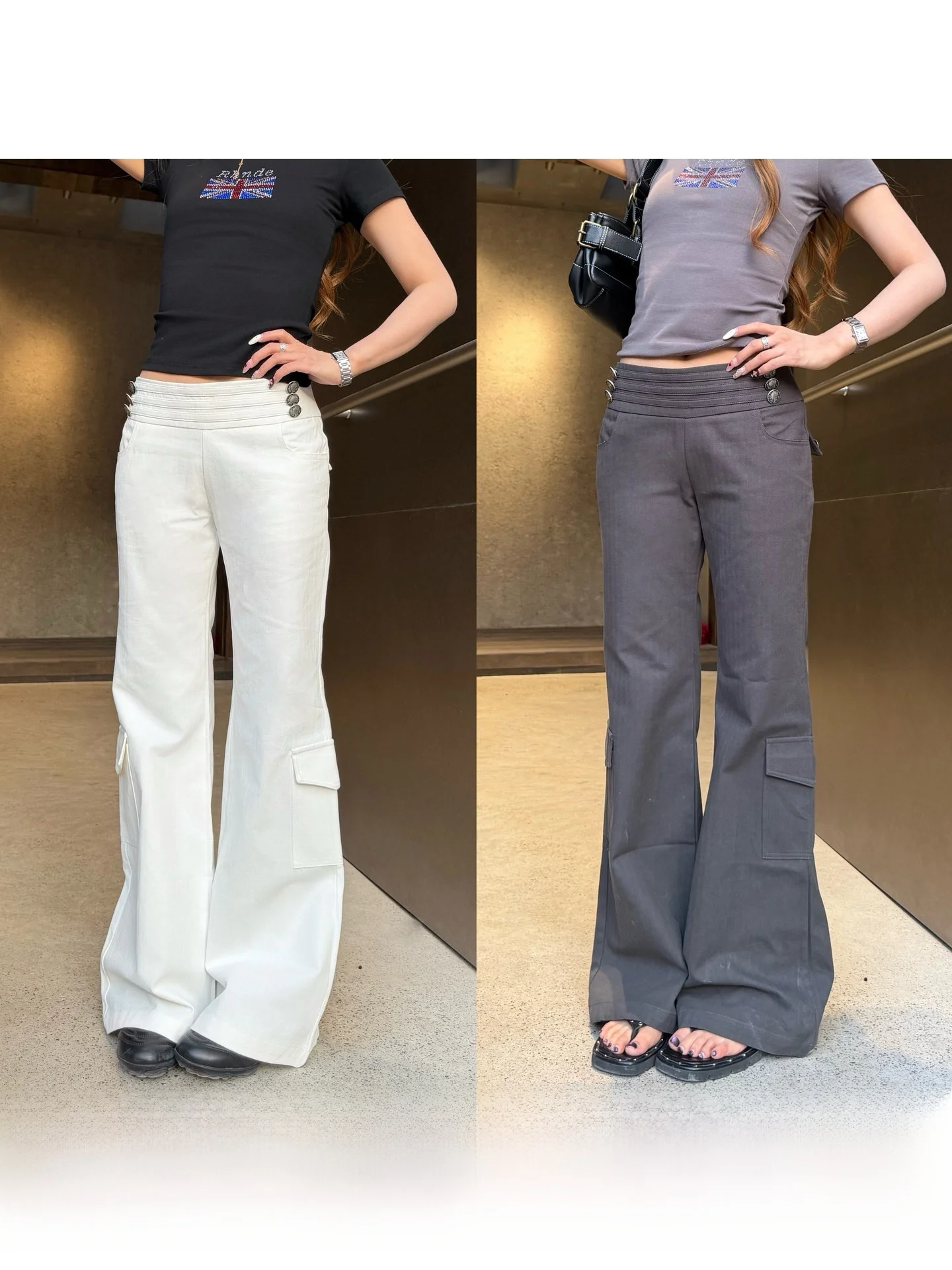Retro Flared Work Pants Women's Spring Casual Pure Cotton Straight Leg Slimming Comfortable Trousers Ladies Commute Wear
Retro Flared Work Pants Women's Spring Casual Pure Cotton Straight Leg Slimming Comfortable Trousers Ladies Commute Wear